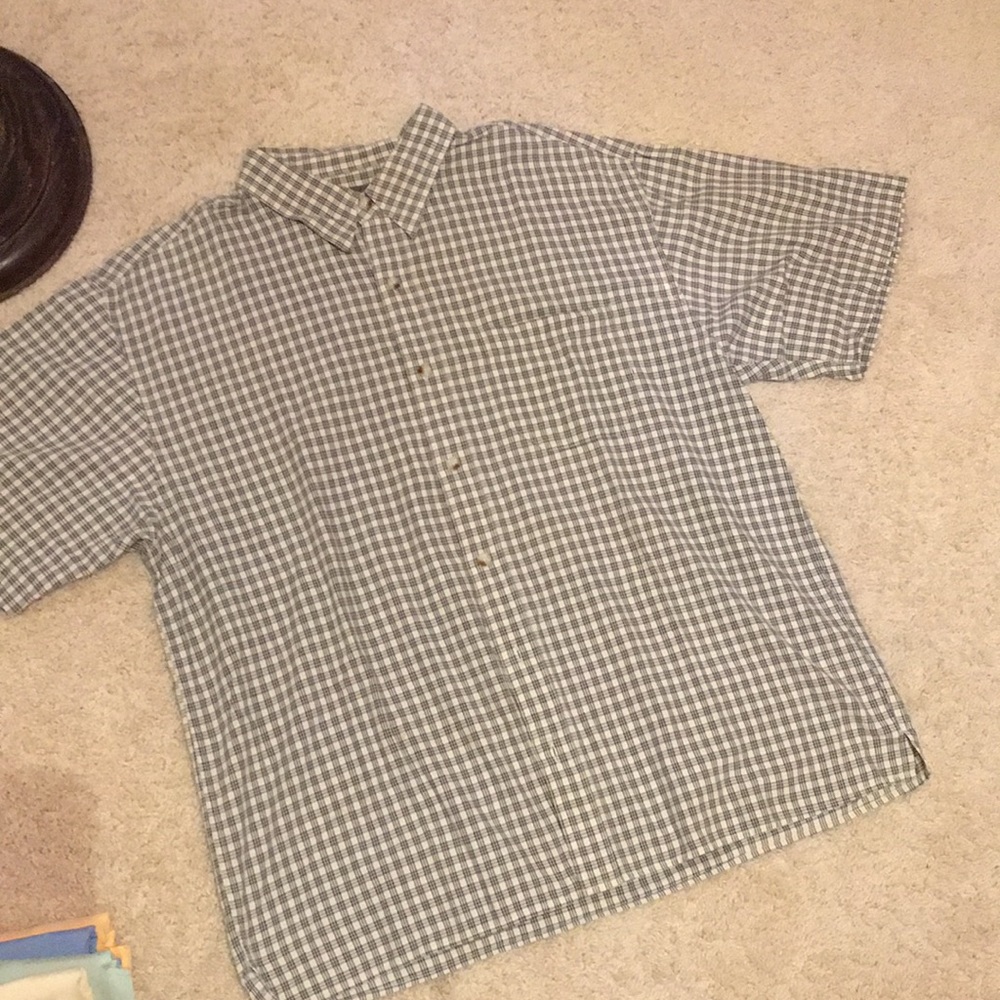 Men's button up t-shirt